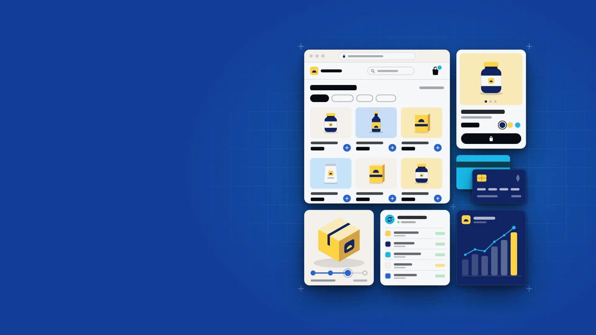 Progetto tipo, e-commerce: catalogo, scheda prodotto, pagamento, spedizione, ordini e vendite